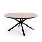Provence Outdoor Dining Set - Round Table (Black)