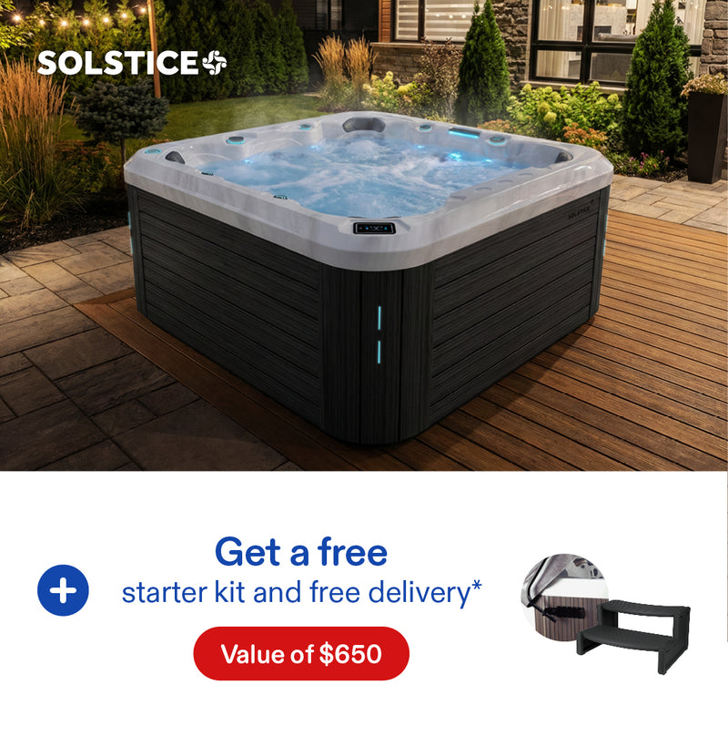 Up to $3,000 off Jacuzzi® and Solstice® hot tubs*