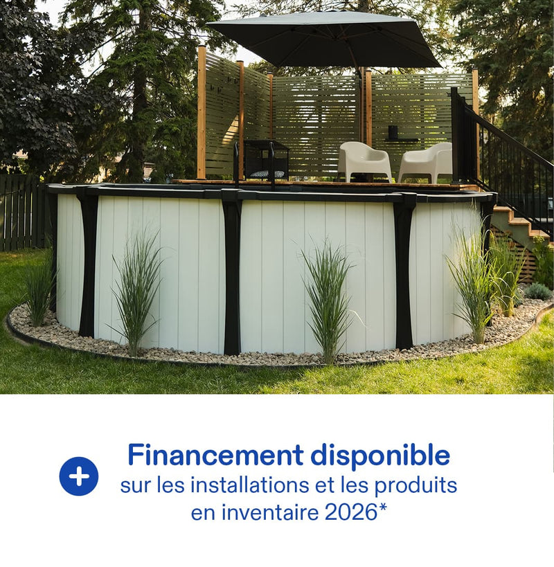 Jusqu'à 1000$ de rabais sur les piscines hors terre*