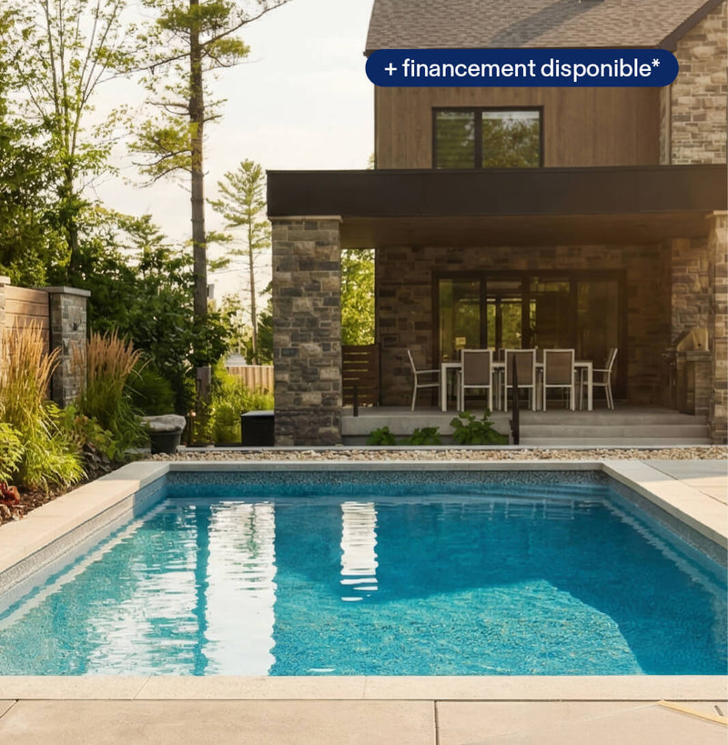 Jusqu'à 5000$ de rabais sur les piscines creusées en acier*
