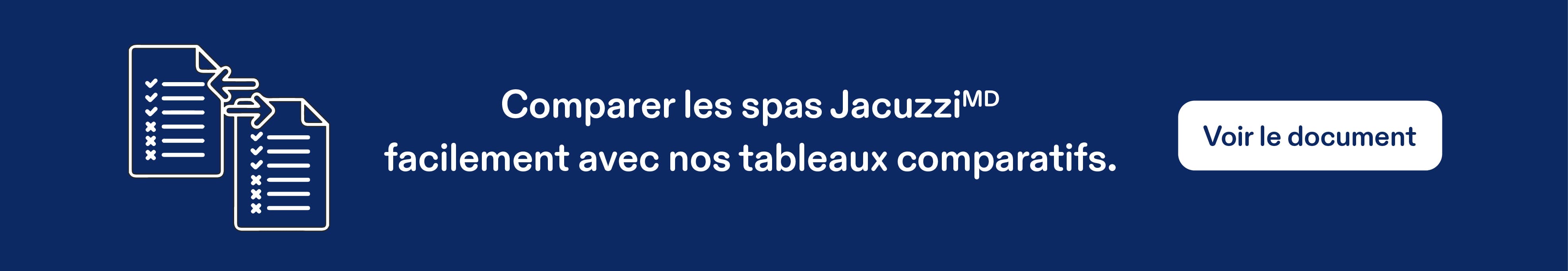 Tableau comparatif Jacuzzi