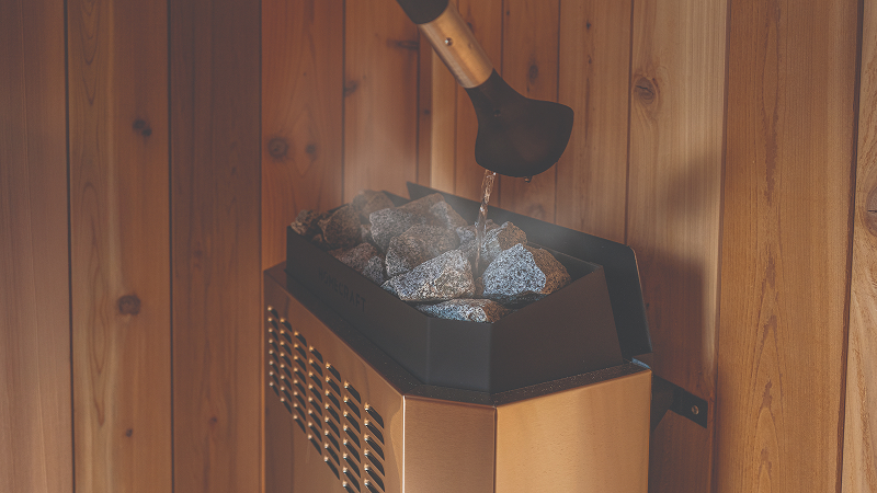 Poele sauna pierres chaudes cycle thermal