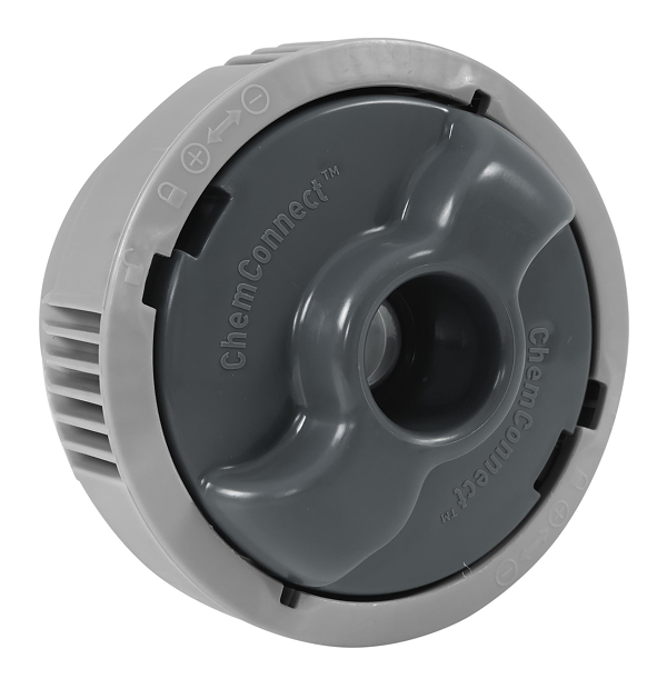 Inflatable hot tub chlorine dispenser