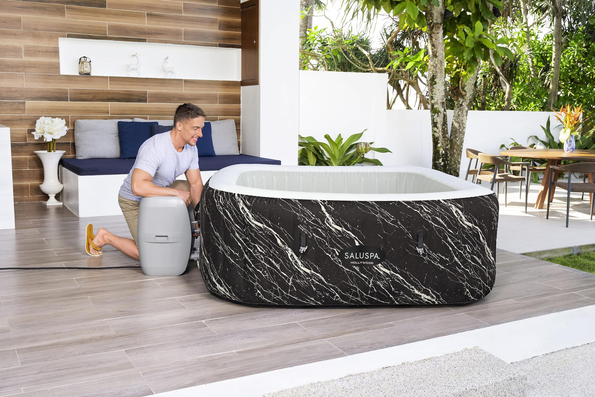 Entretien d'un spa gonflable