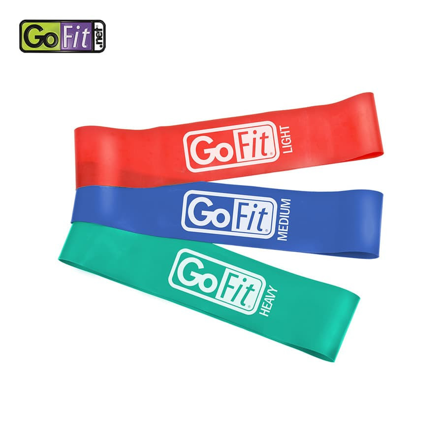 Gofit Power Loops 2 - 3 Pack, Barre Pilates General Fitness Rehab/physio, Go Fit
