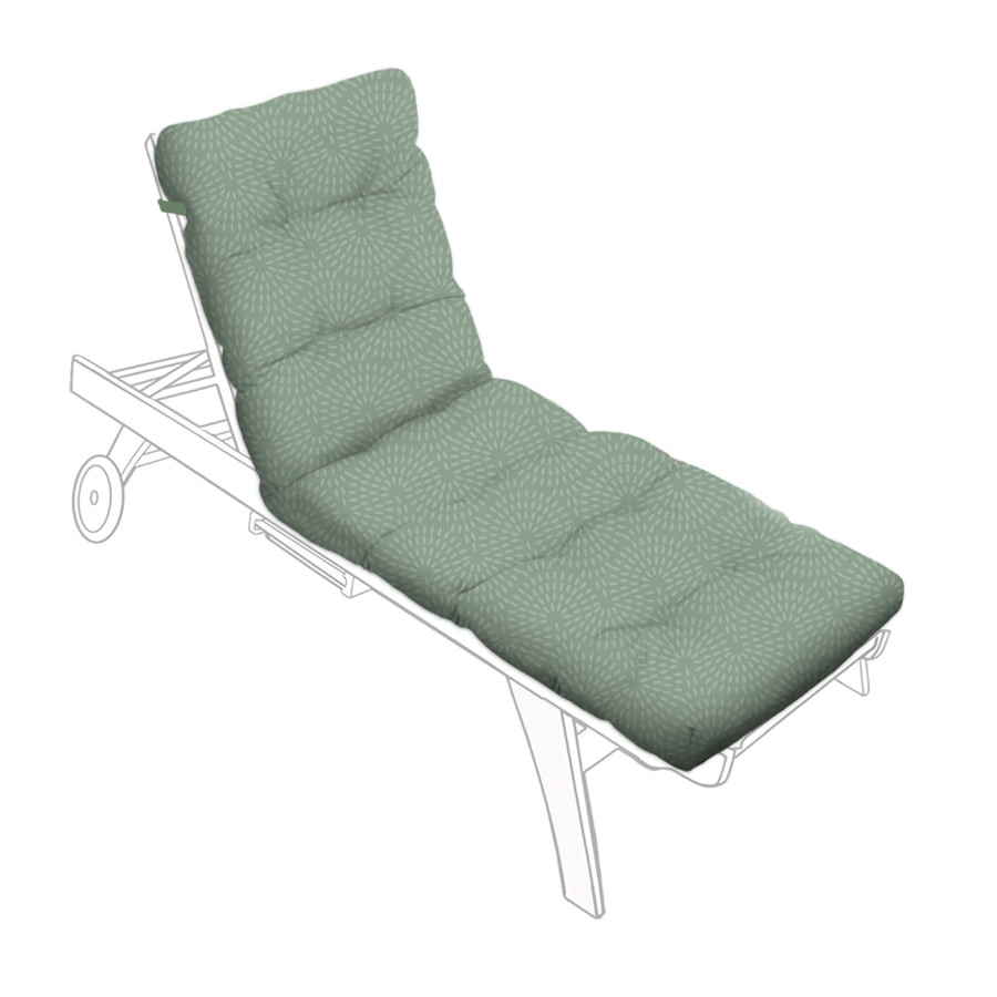 Coussin Chaise Longue Vert