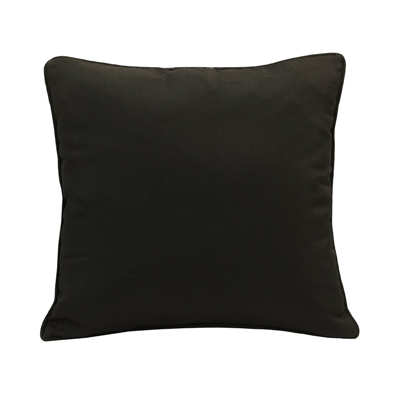 24 x 24 Large square cushion Black Club Piscine Super Fitness