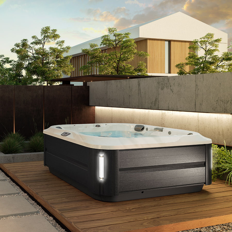 Spa Jacuzzi® J-335™ - Platinum - Smoked Ebony | Club Piscine Super Fitness