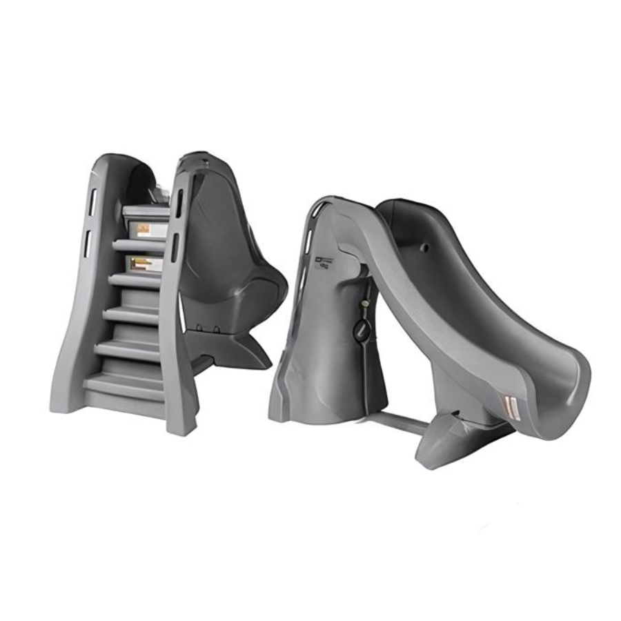 Toboggan amovible pour piscine creusée SlideAway Safe (gris)