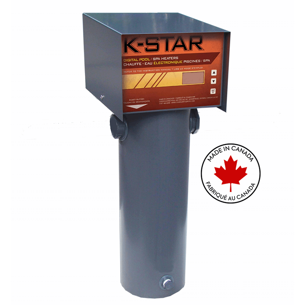 K-Star 5KW Digital Titanium Salt Water Friendly Electric Pool/Spa Heater (40,000 L)