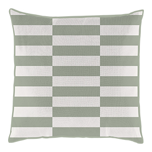 Square cushion 18“ x 18” - Illusion sage