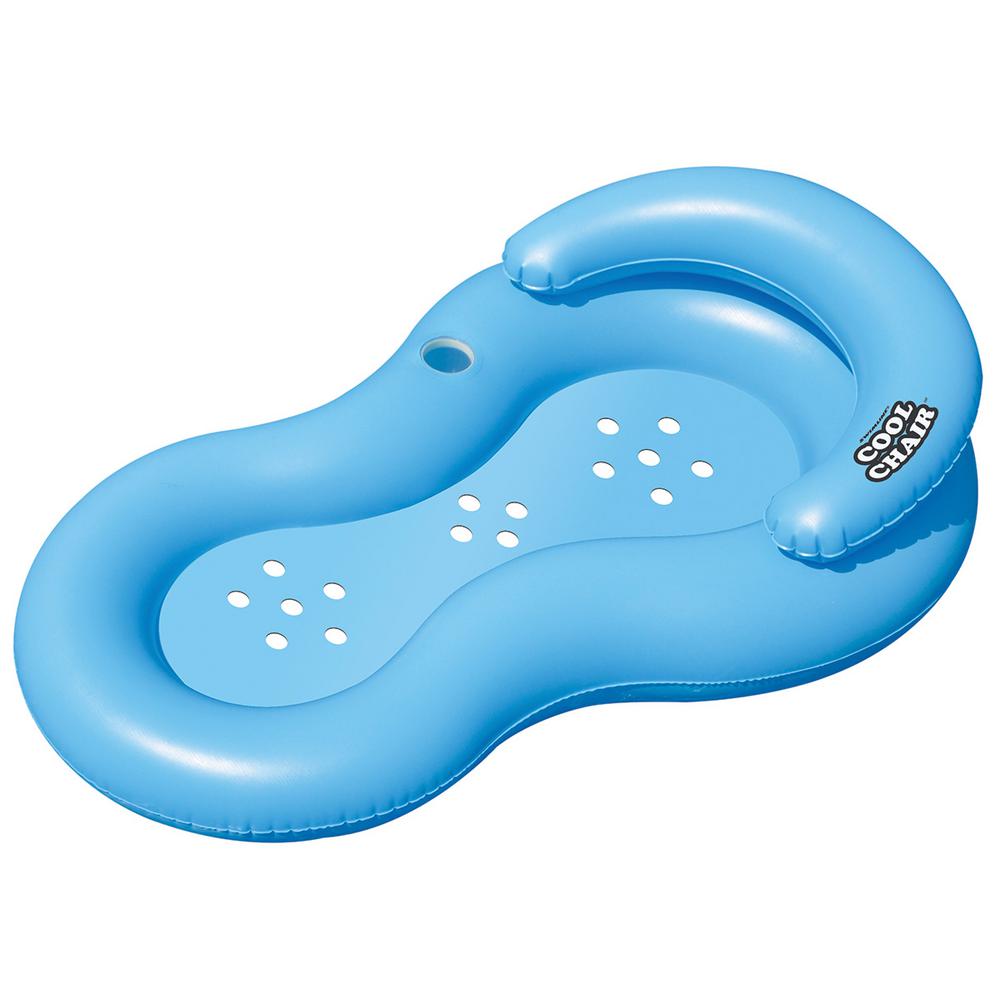 Blue Cool Chair Pool Float Club Piscine Super Fitness