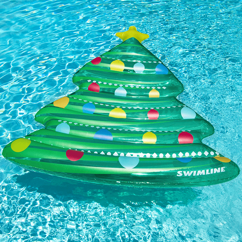 Christmas Tree Inflatable Pool Lounger | Club Piscine Super Fitness