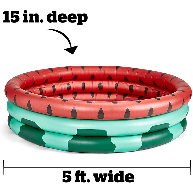 5 Foot Round Inflatable Watermelon Kiddie Pool