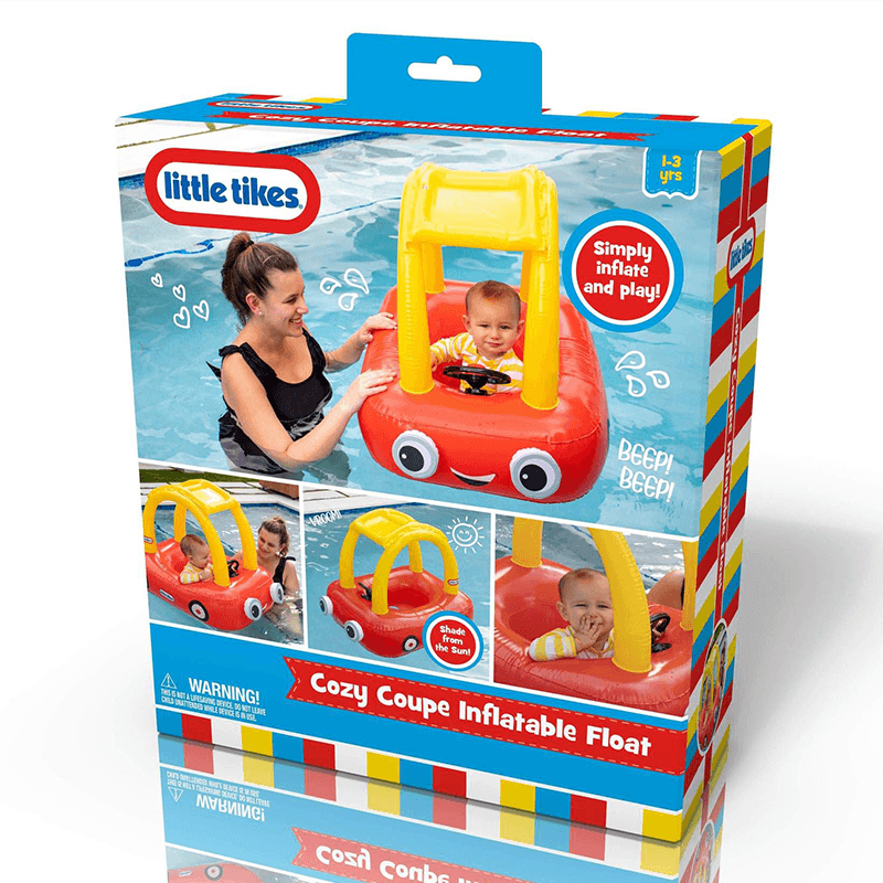 Flotteur de piscine pour bébé Little Tikes Cozy Coupe à enfourcher