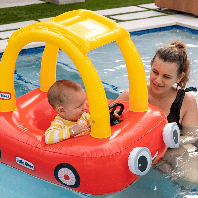 Flotteur de piscine pour bébé Little Tikes Cozy Coupe à enfourcher