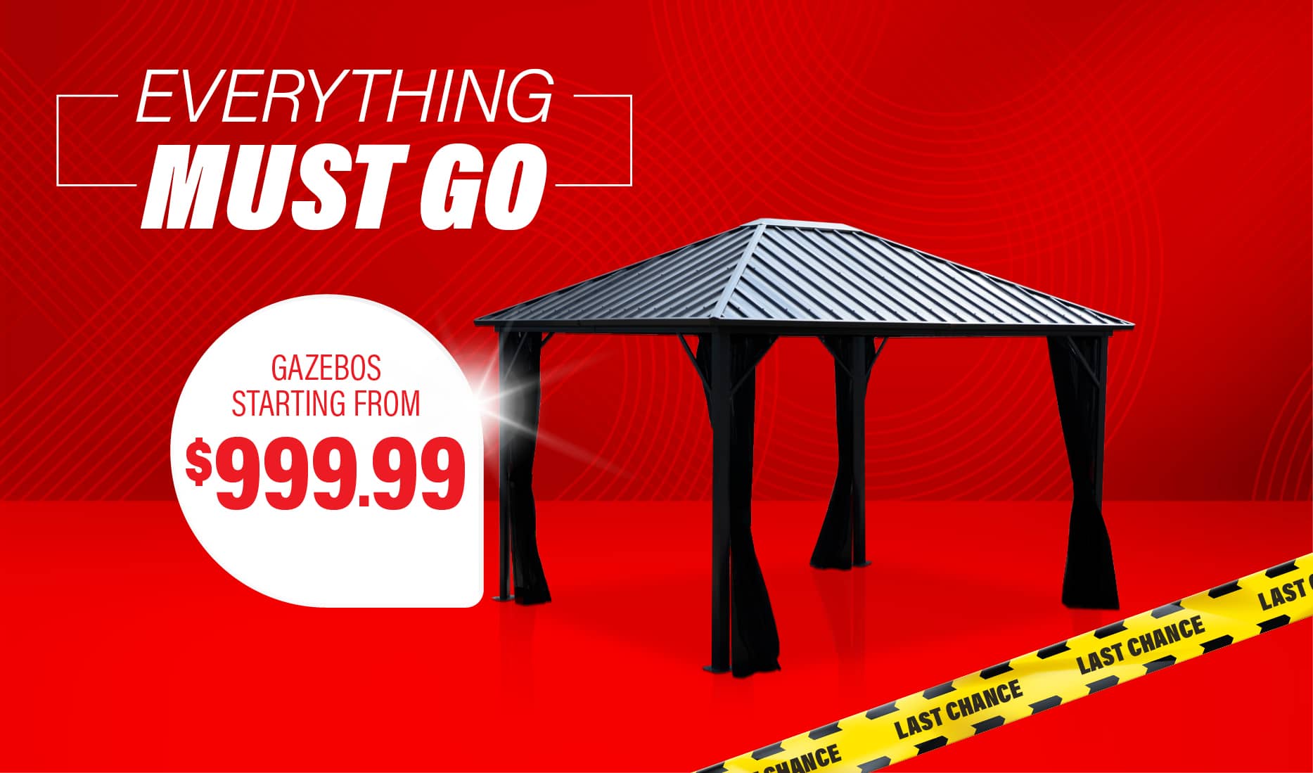 Up to $700 off gazebos